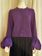 画像8: ウールカシミヤ　ニットショートカーディガン  (8)