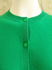 画像2: ウールカシミヤ　ニットショートカーディガン  (2)