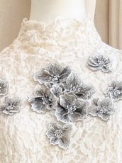 画像8: 花モチーフストレッチレース  (8)