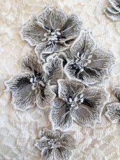 画像9: 花モチーフストレッチレース  (9)