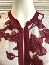 画像7: ニットふくれフラワージャガード　ジャケット (7)