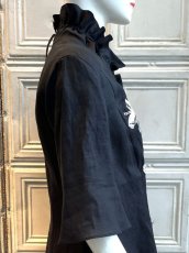 画像11: ペイントリネン　ブラウス  (11)