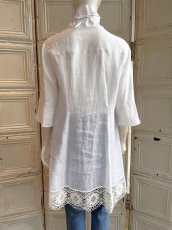 画像3: ペイントリネン　ブラウス  (3)