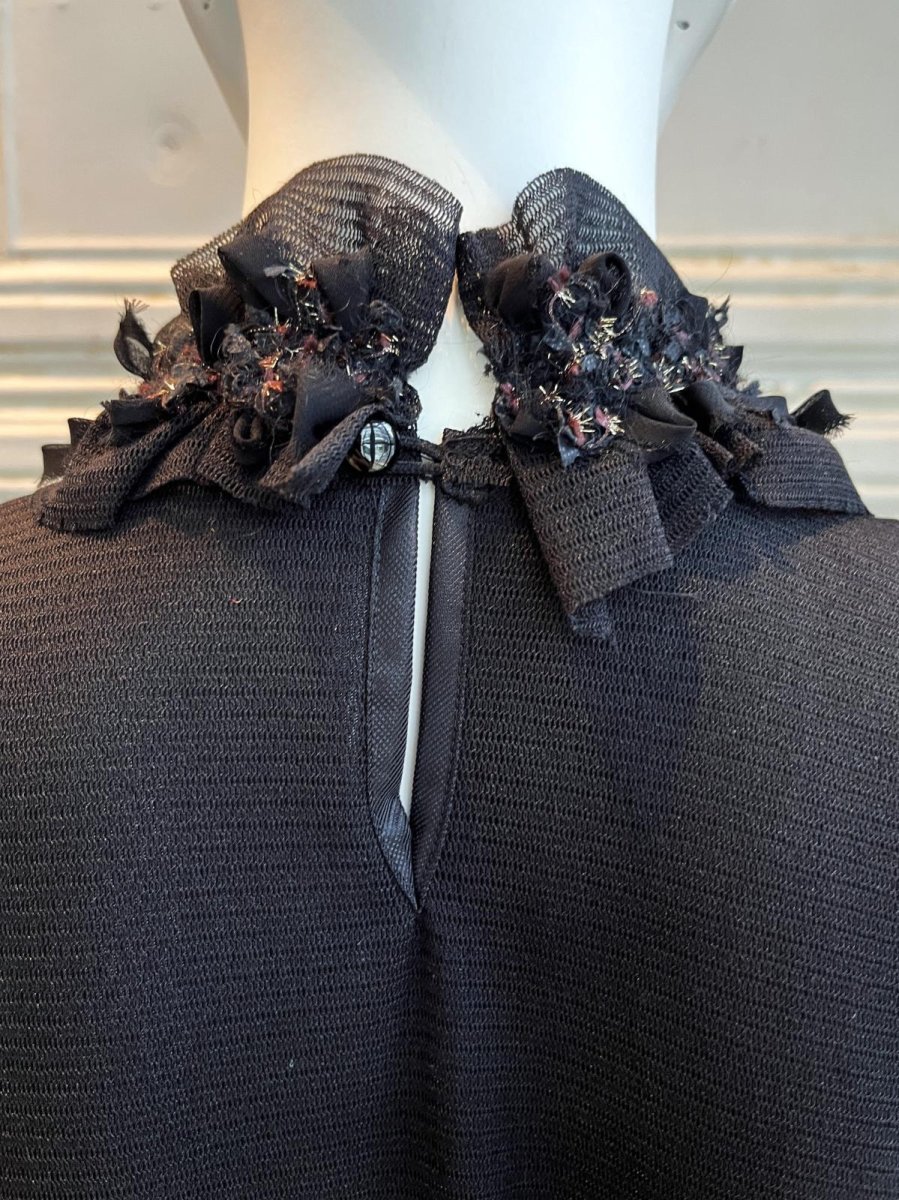 画像5: Pe/Wチュール スタンドネックフリル  (5)