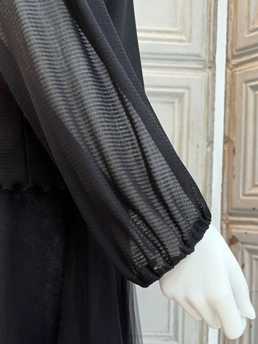 画像6: Pe/Wチュール スタンドネックフリル  (6)