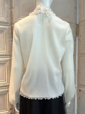 画像9: Pe/Wチュール スタンドネックフリル  (9)