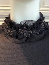 画像4: Pe/Wチュール スタンドネックフリル  (4)