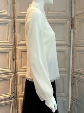 画像8: Pe/Wチュール スタンドネックフリル  (8)