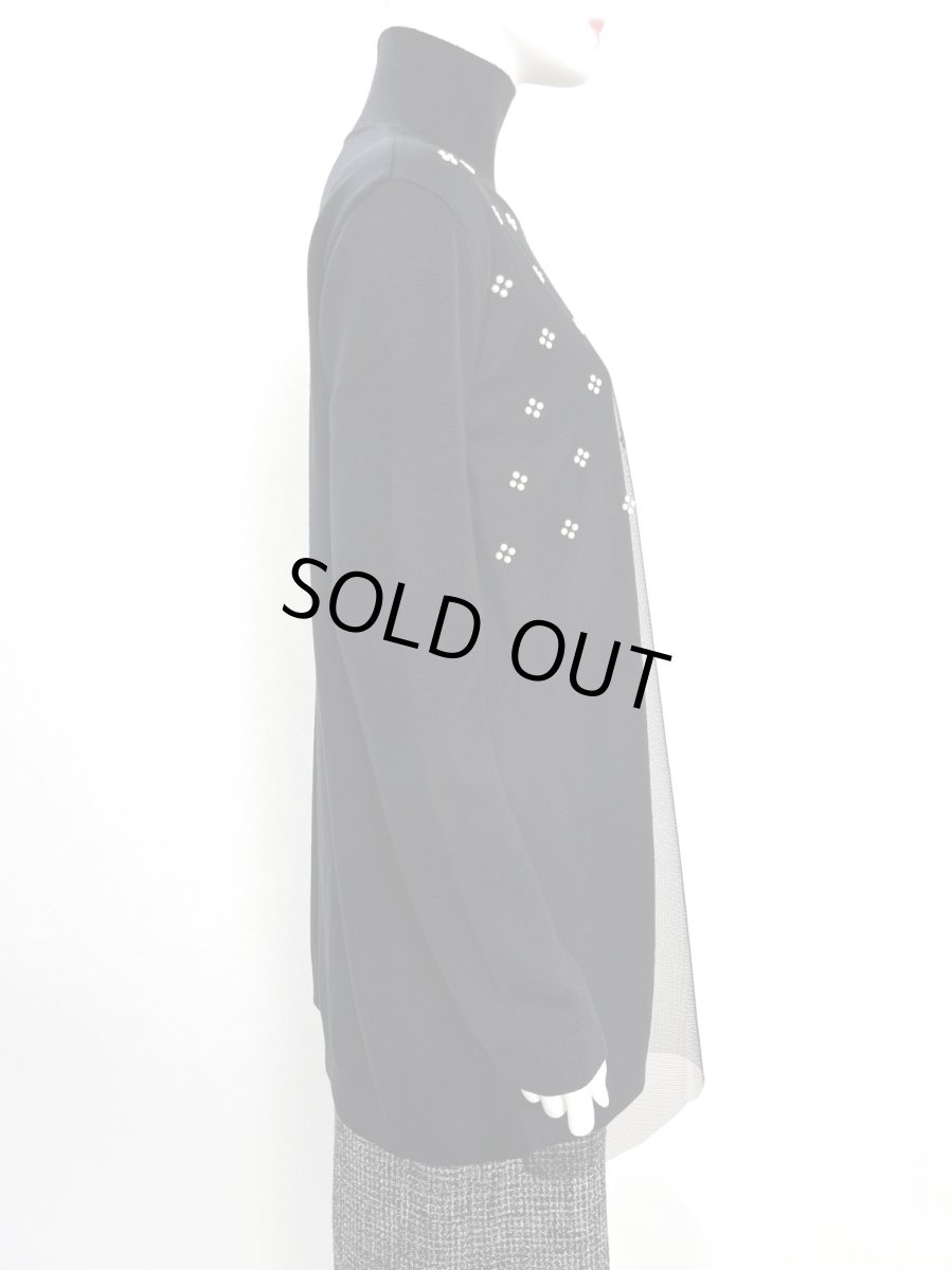 画像2: ジュエリーパールニット　チュニック  (2)