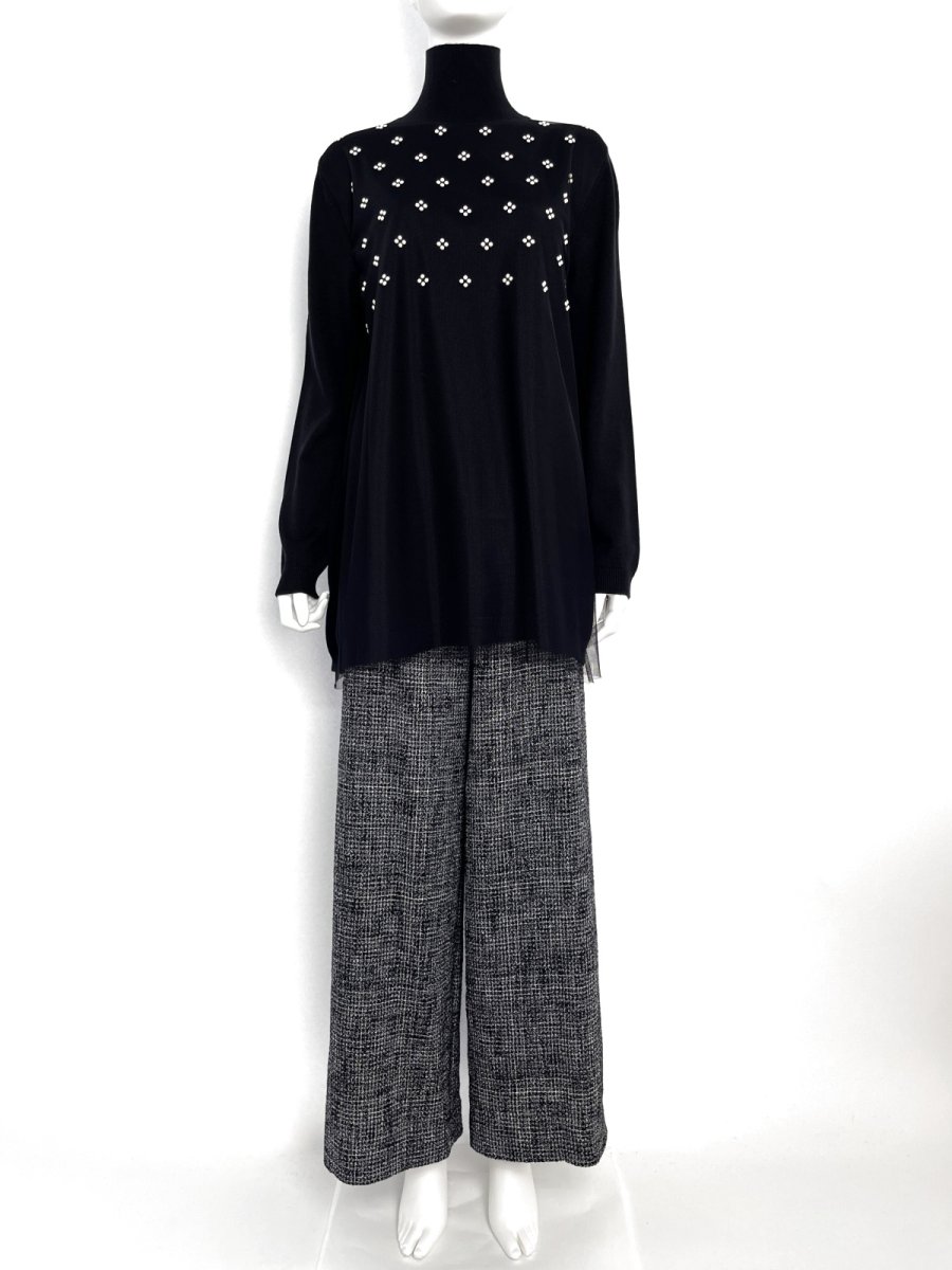 画像13: ジュエリーパールニット　チュニック  (13)