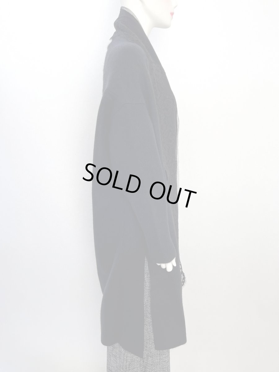 画像2: ミニョンレースニット ロングカーディガン  (2)