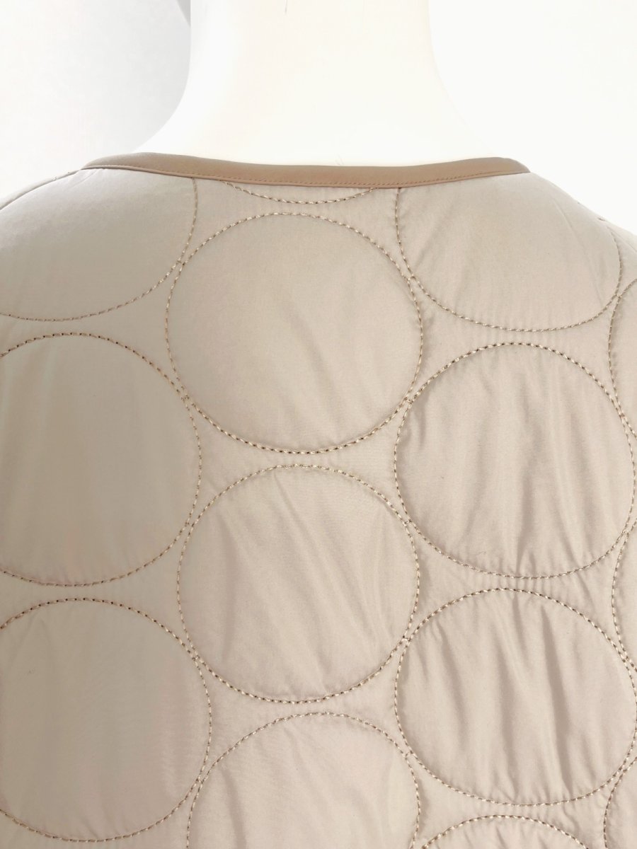 画像15: コンビツイード　キルティングレース付コート  (15)