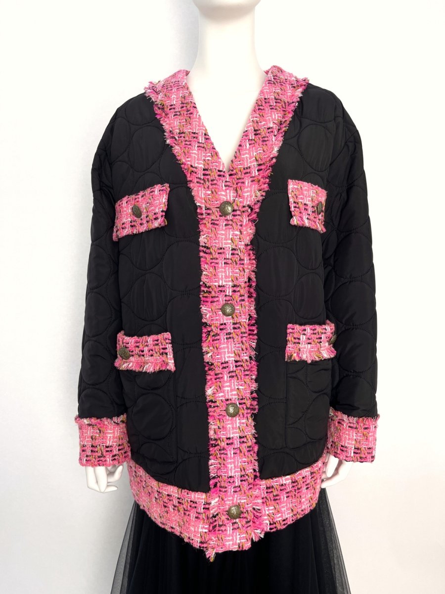 画像5: コンビツイード　キルティングジャケット (5)