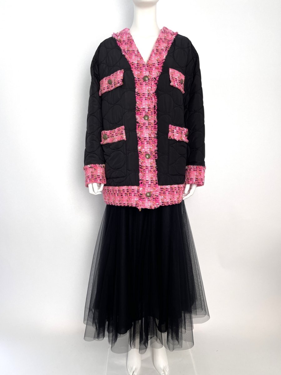 画像9: コンビツイード　キルティングジャケット (9)