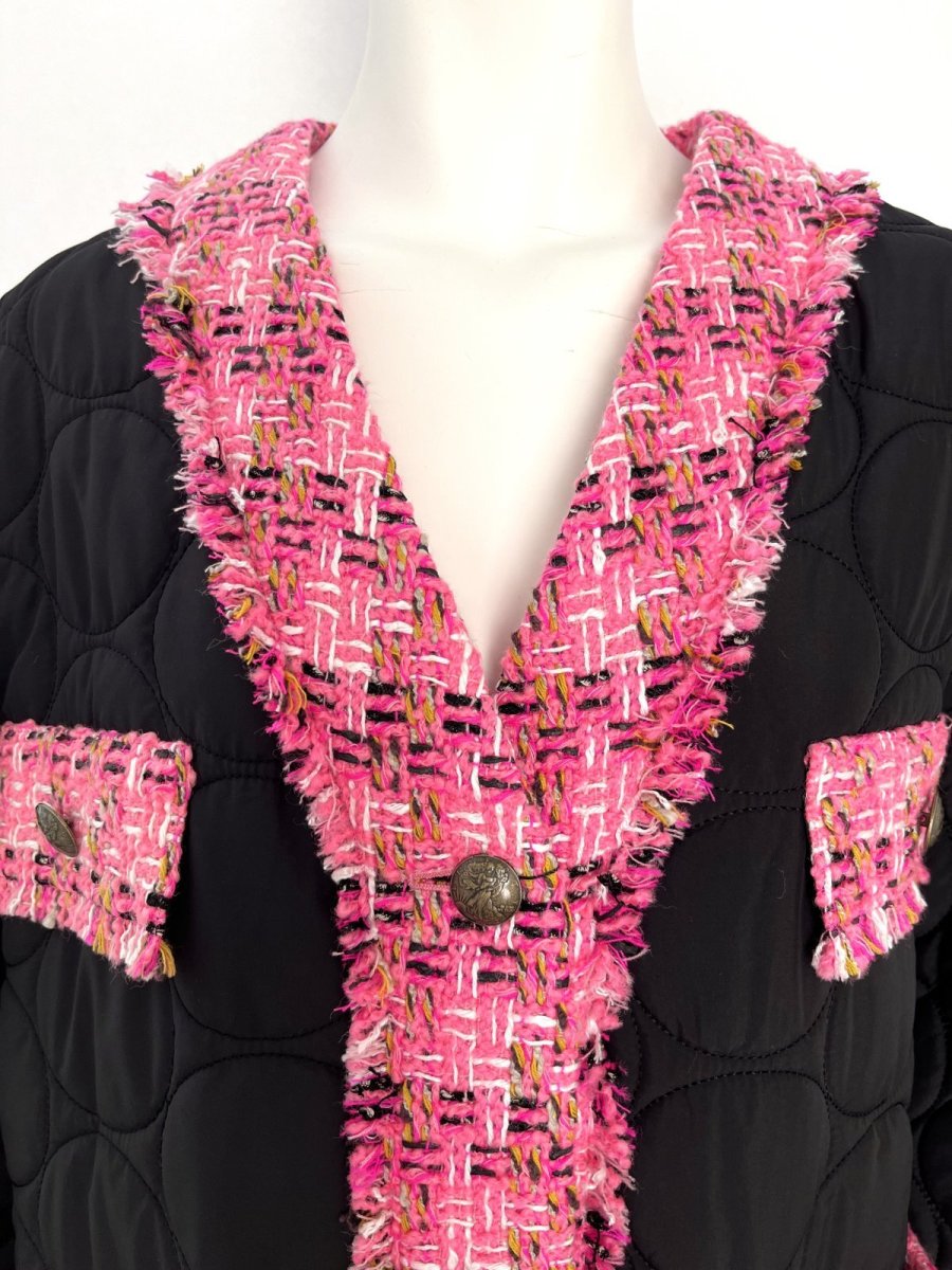 画像6: コンビツイード　キルティングジャケット (6)