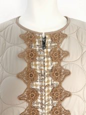 画像12: コンビツイード　キルティングレース付コート  (12)