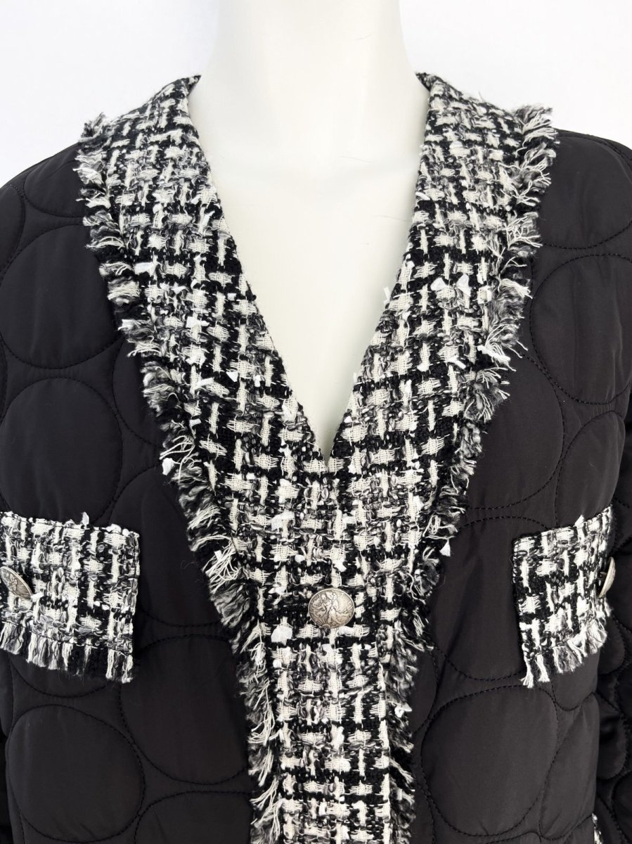 画像13: コンビツイード　キルティングジャケット (13)