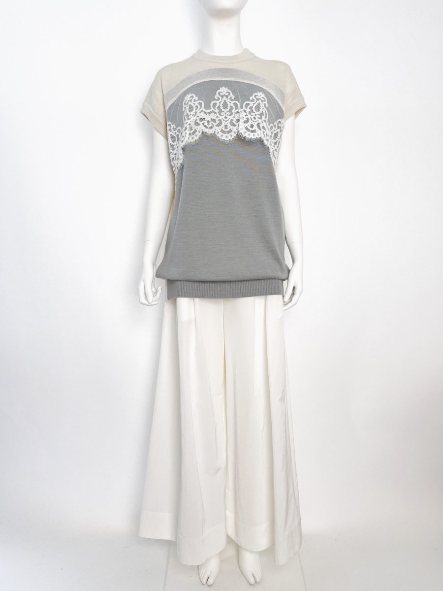 画像10: ミニョンレースニットチュニック  (10)