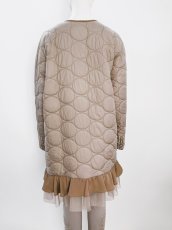 画像11: コンビツイード　キルティングレース付コート  (11)
