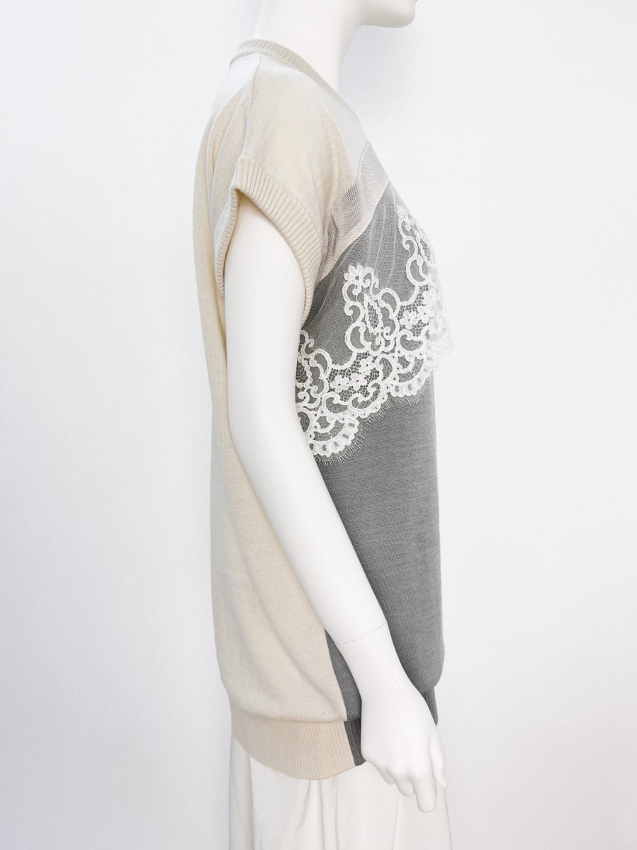 画像7: ミニョンレースニットチュニック  (7)