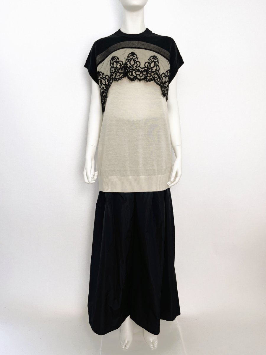 画像5: ミニョンレースニットチュニック  (5)