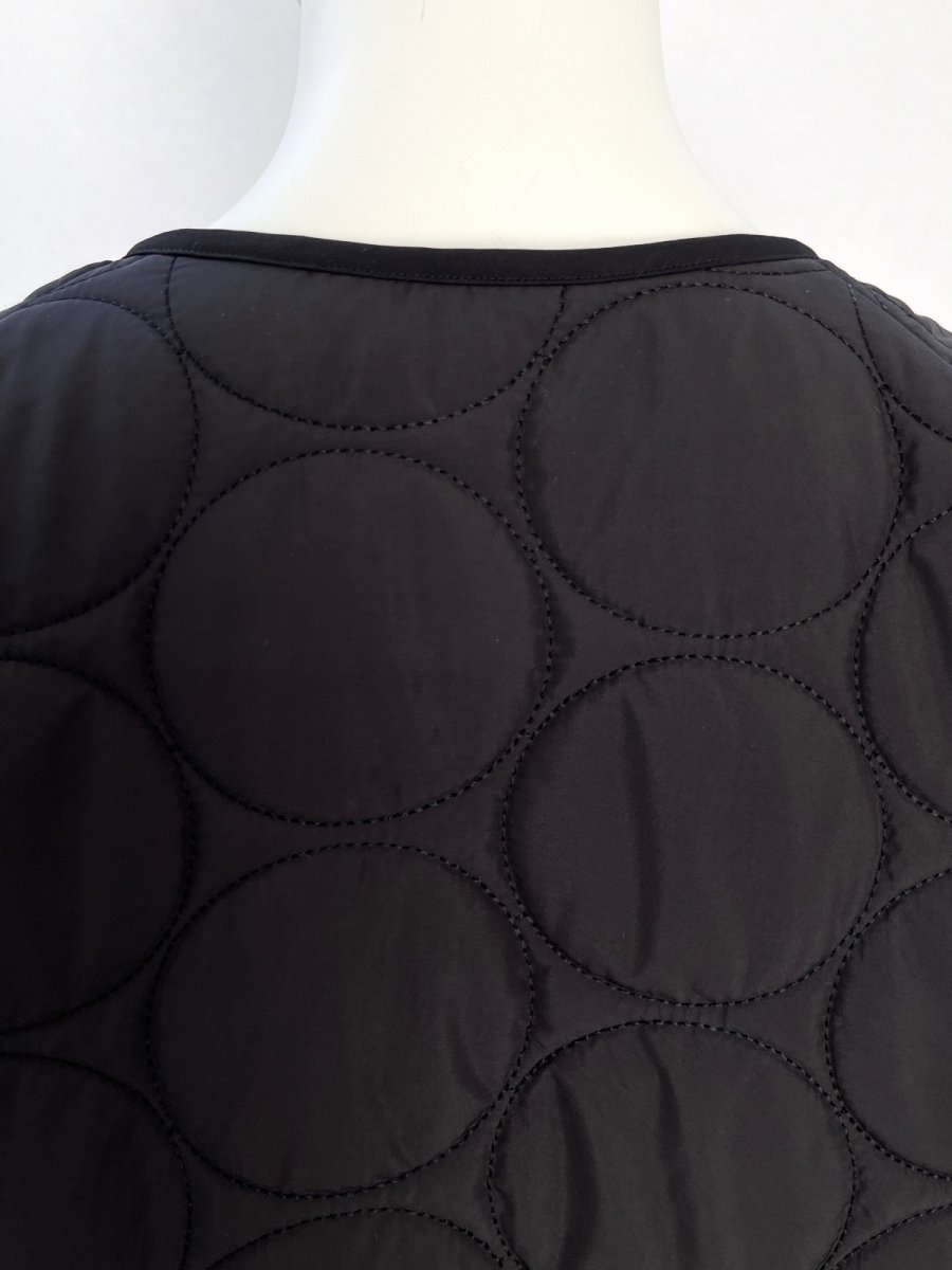 画像7: コンビツイード　キルティングレース付コート  (7)