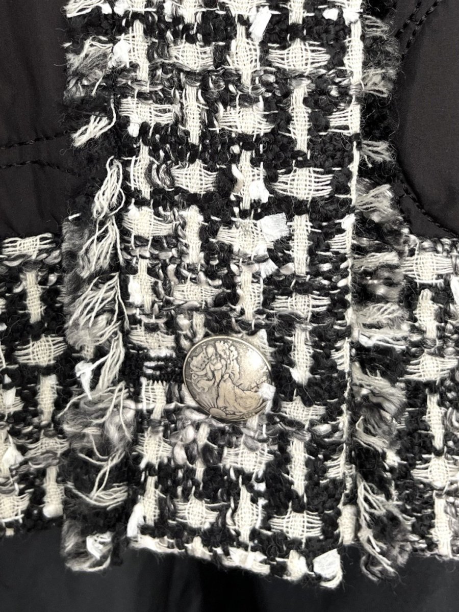 画像14: コンビツイード　キルティングジャケット (14)