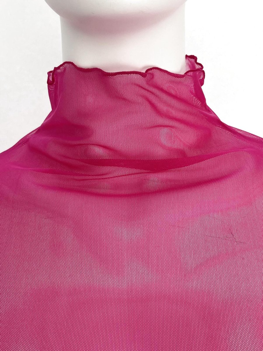 画像12: 無地チュール　スタンドネック  (12)