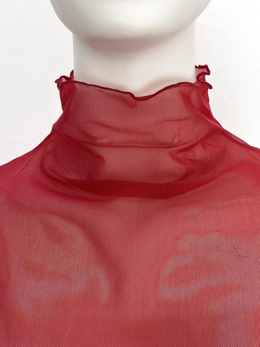 画像16: 無地チュール　スタンドネック  (16)