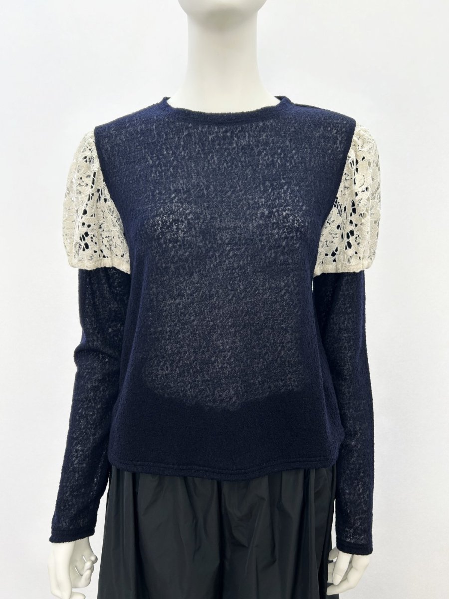 画像8: ムースジャガード　パフスリーブカットソー  (8)