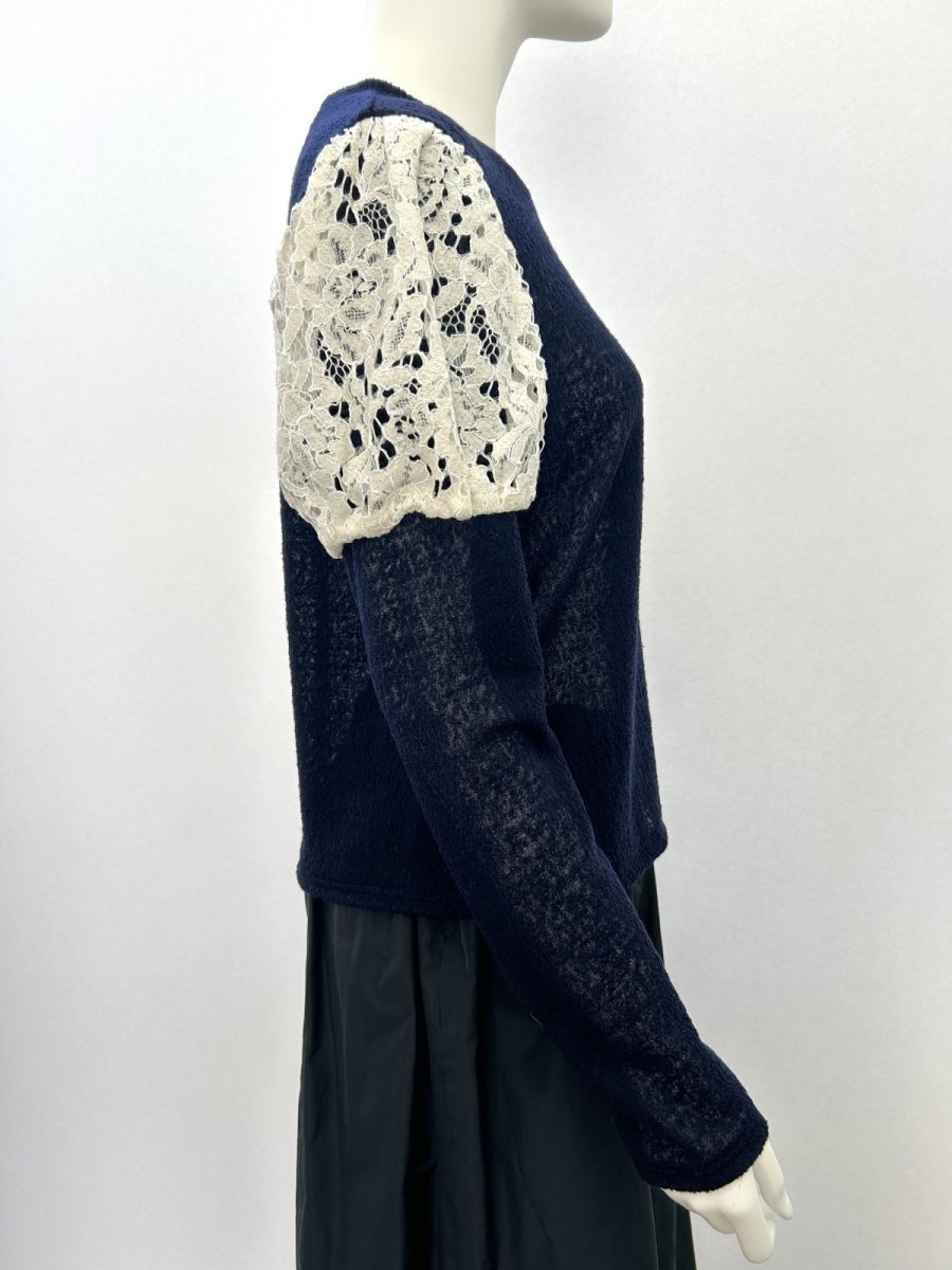 画像9: ムースジャガード　パフスリーブカットソー  (9)