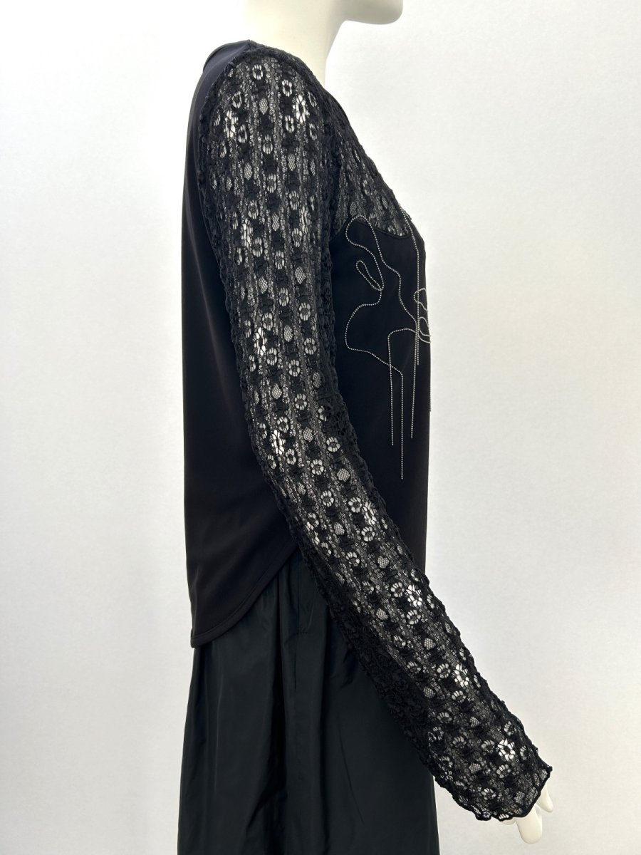 画像2: une une チェーン カットソー  (2)