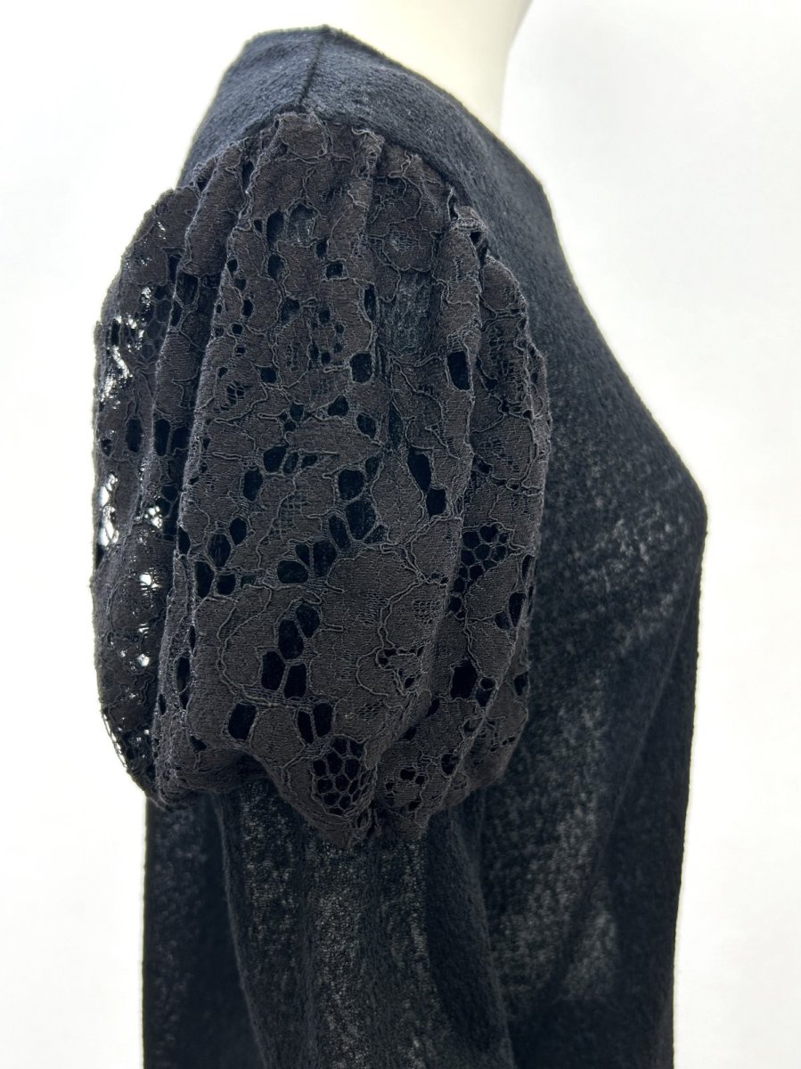 画像5: ムースジャガード　パフスリーブカットソー  (5)