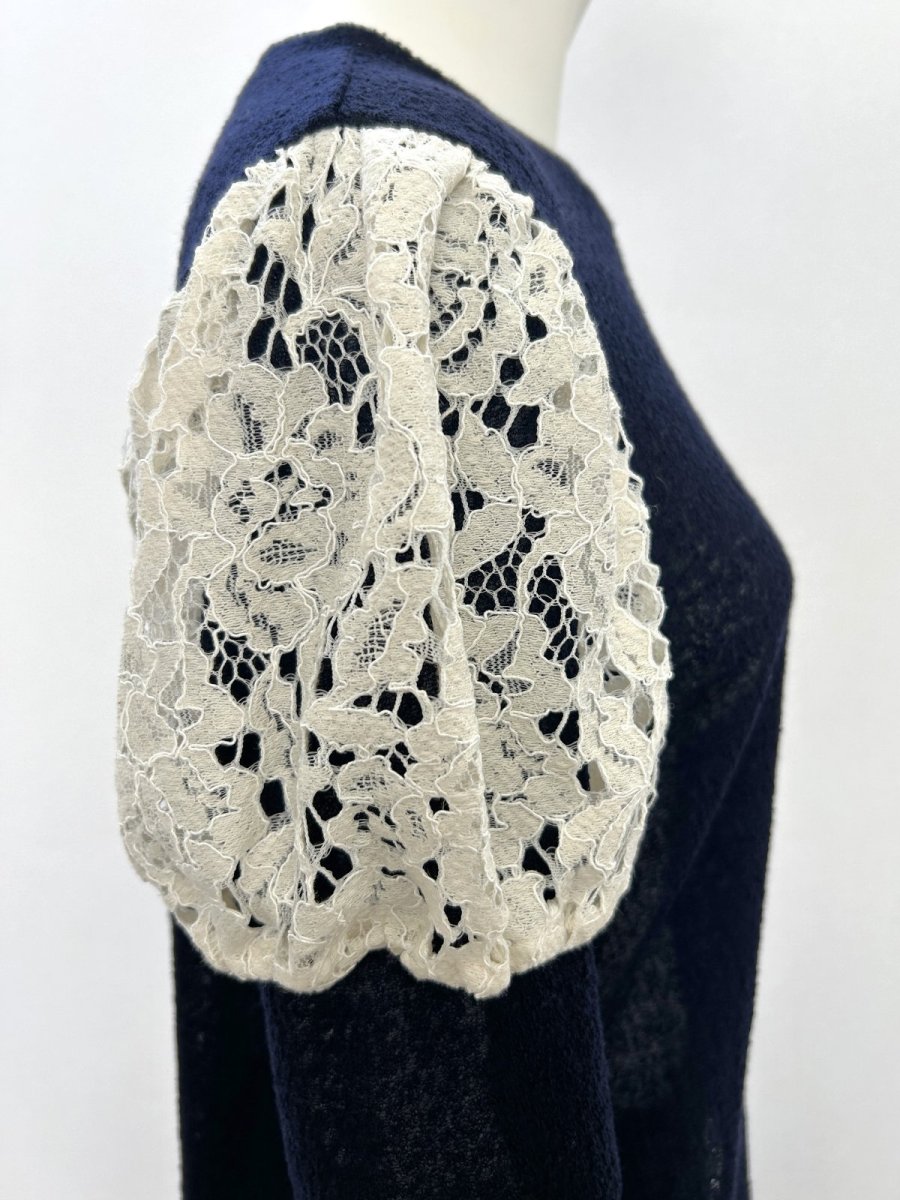 画像12: ムースジャガード　パフスリーブカットソー  (12)