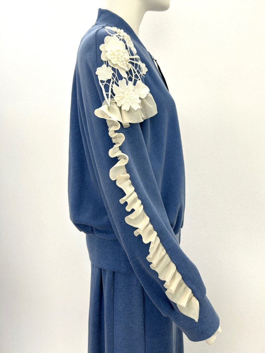 画像2: レトロデニム裏毛　ブルゾン  (2)