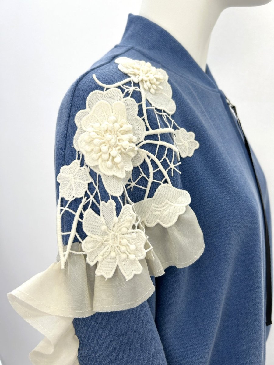 画像5: レトロデニム裏毛　ブルゾン  (5)