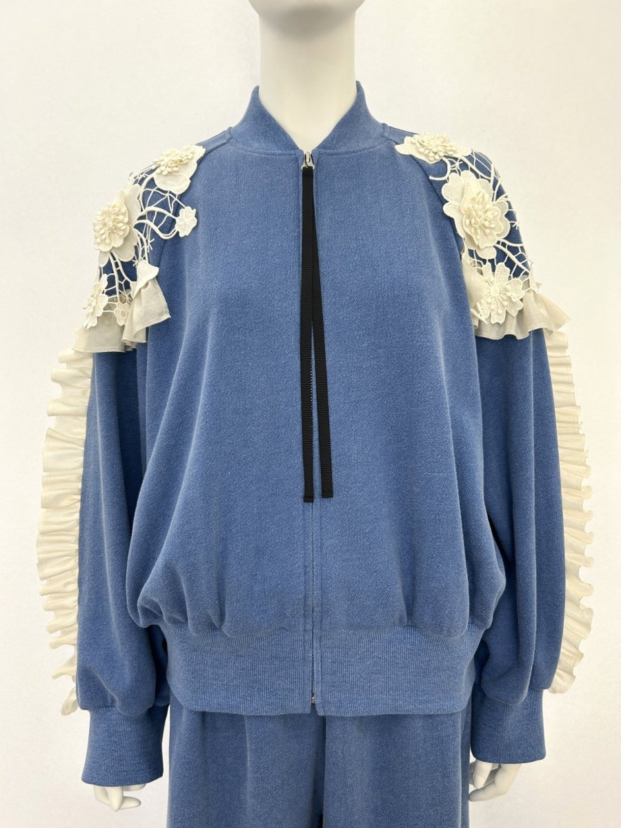 画像1: レトロデニム裏毛　ブルゾン  (1)