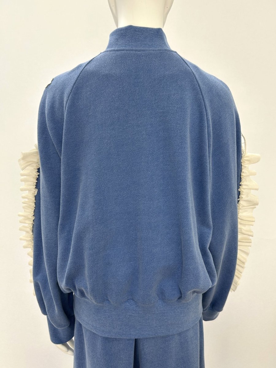 画像3: レトロデニム裏毛　ブルゾン  (3)