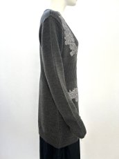 画像6: エンブロイダリーニット ロングカーディガン  (6)