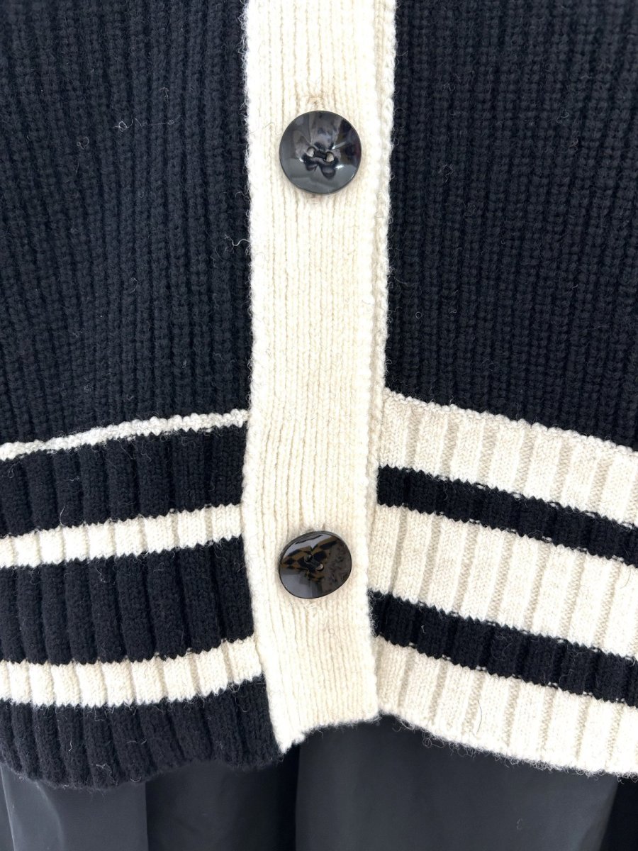 画像11: ミックスケーブルニット カーディガン (11)