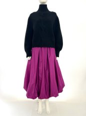 画像13: ミックスケーブルニット　スタンドネック (13)