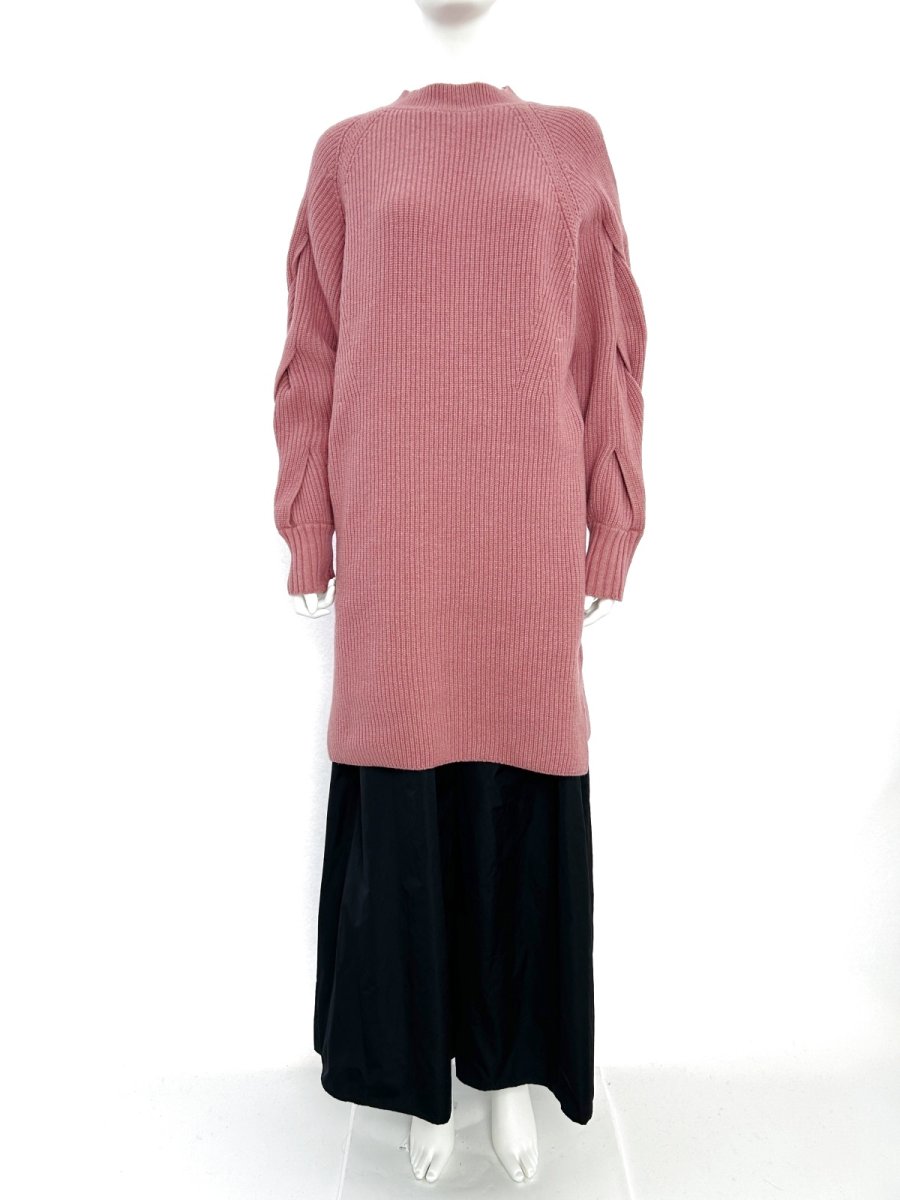 画像7: ミックスケーブルニット　チュニック  (7)