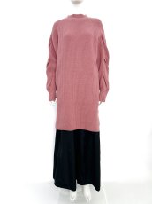 画像7: ミックスケーブルニット　チュニック  (7)