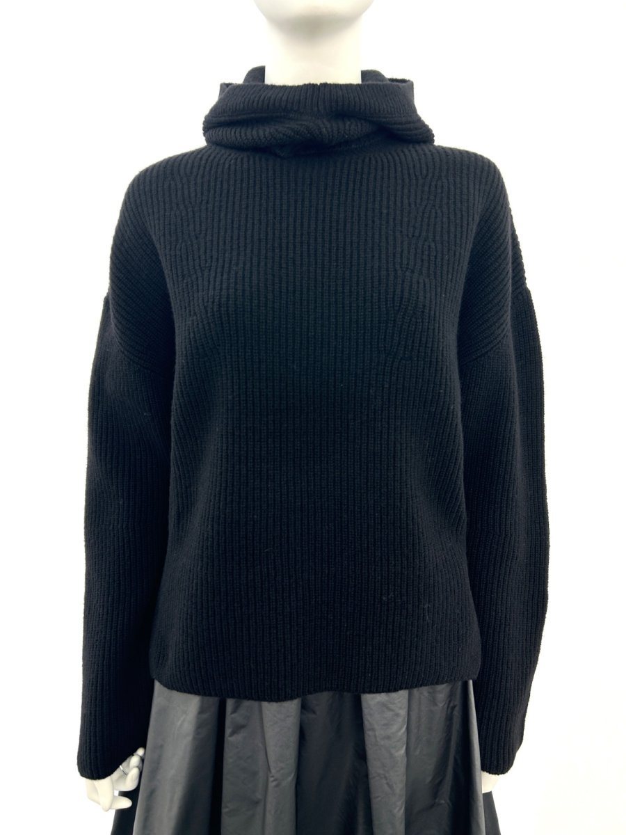 画像13: ミックスケーブルニット フード付き (13)