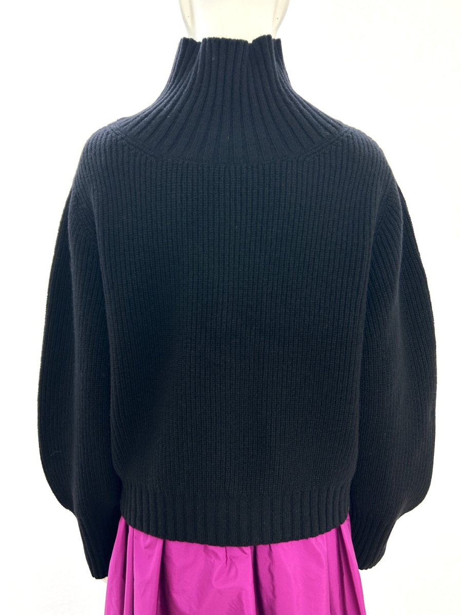 画像9: ミックスケーブルニット　スタンドネック (9)