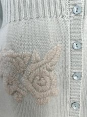 画像3: エンブロイダリーニット ロングカーディガン  (3)