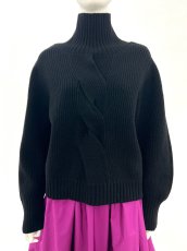 画像7: ミックスケーブルニット　スタンドネック (7)