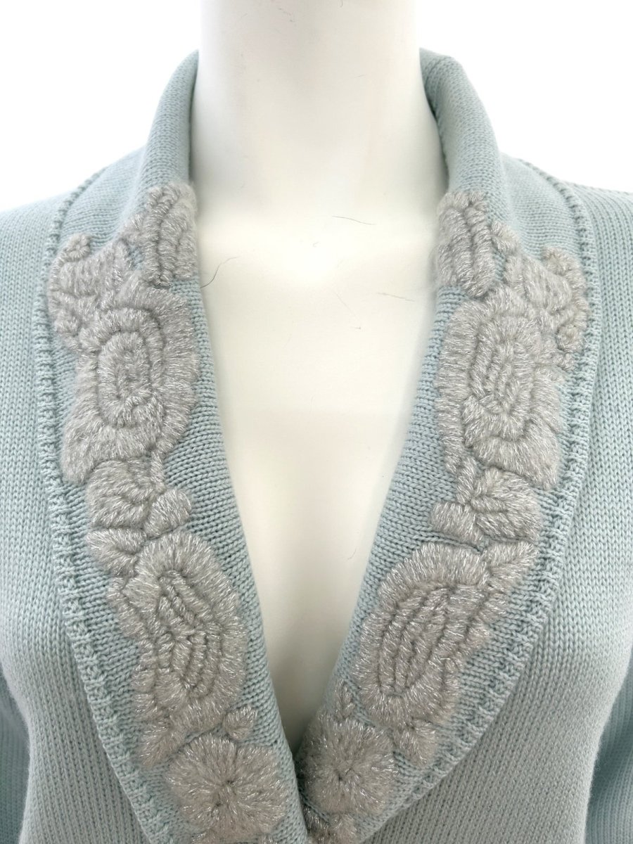 画像2: エンブロイダリーニット カーディガン  (2)