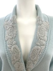 画像2: エンブロイダリーニット カーディガン  (2)