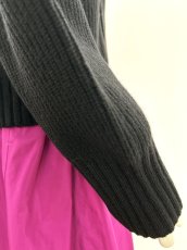 画像12: ミックスケーブルニット　スタンドネック (12)
